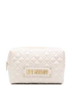 Love Moschino стеганый клатч с логотипом