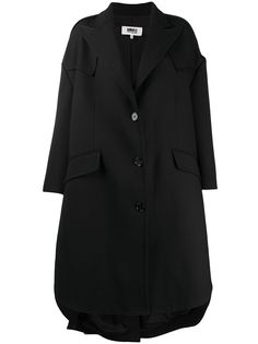 MM6 Maison Margiela однобортное пальто оверсайз