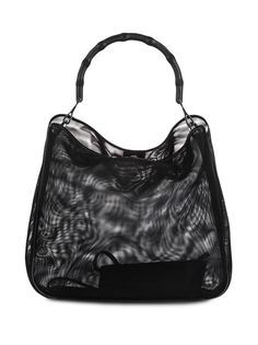 Gucci Pre-Owned сетчатая сумка-тоут Bamboo