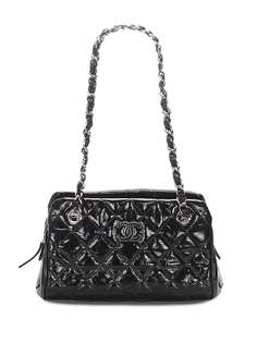 Chanel Pre-Owned стеганая сумка на плечо с логотипом CC