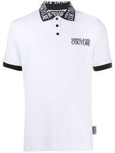 Versace Jeans Couture two-tone logo polo shirt