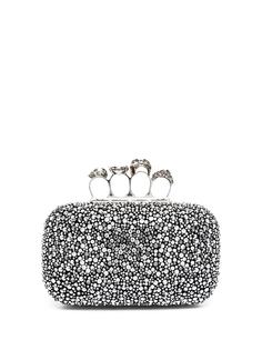 Alexander McQueen декорированный клатч с ручкой-кастетом