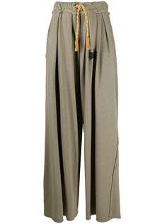 Palm Angels PXP LOOSE PANTS BROWN BLACK