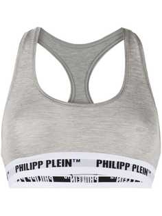 Philipp Plein спортивный бюстгальтер с логотипом