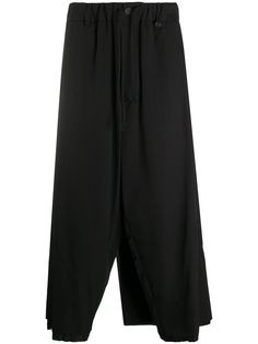Yohji Yamamoto укороченные брюки широкого кроя