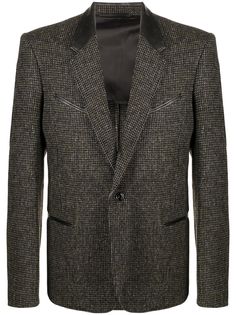 Lemaire checked single-breasted blazer