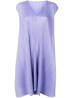 Pleats Please Issey Miyake расклешенное платье оверсайз со складками