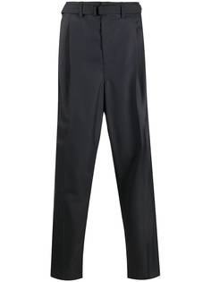Lemaire belted tapered tailored trousers