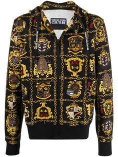 Versace Jeans Couture baroque-print hoodie