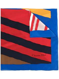 Christian Dior pre-owned striped scarf