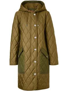 Burberry diamond quilted thermoregulated hooded coat