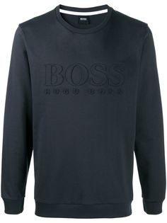 Boss Hugo Boss толстовка с тисненым логотипом