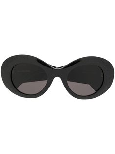 Balenciaga Eyewear солнцезащитные очки в массивной круглой оправе