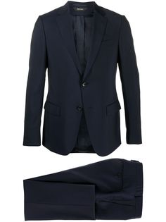 Z Zegna строгий костюм с однобортным пиджаком