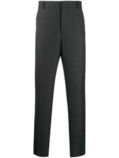 Valentino брюки строгого кроя с логотипом VLTN