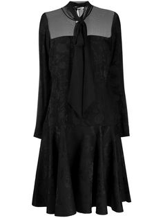 Ports 1961 расклешенное платье с жаккардовым цветочным узором