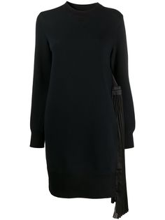 Sacai платье миди с кулиской