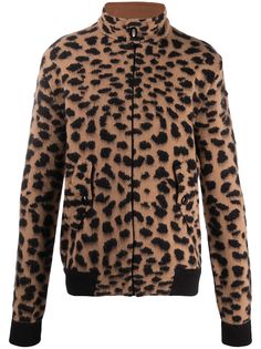 Laneus куртка с леопардовым принтом
