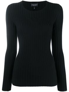 Emporio Armani топ с круглым вырезом