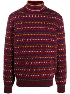 Missoni джемпер с высоким воротником и вышивкой