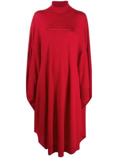 MM6 Maison Margiela драпированное платье с асимметричным подолом