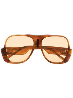 Gucci Eyewear солнцезащитные очки в массивной оправе