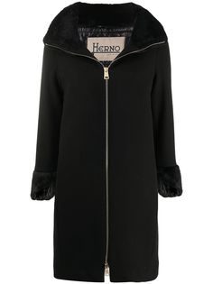 Herno однобортное пальто