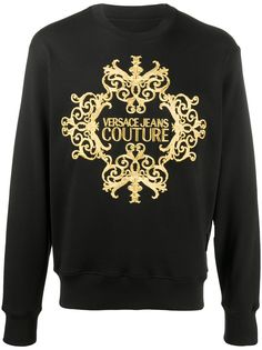 Versace Jeans Couture embroidered baroque logo sweatshirt