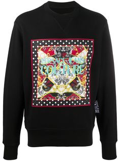 Versace Jeans Couture scarf logo print sweatshirt