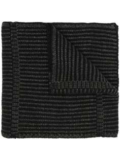 Michael Kors logo-patch two-tone scarf