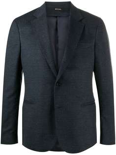 Z Zegna check pattern blazer
