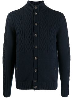 Malo cable-knit cashmere cardigan