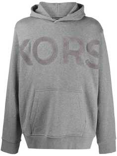 Michael Kors towelling-logo hooded sweatshirt
