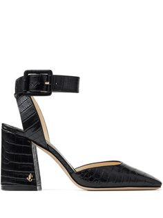 Jimmy Choo туфли-лодочки Jinn 85 с тиснением под кожу крокодила