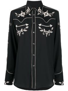 Polo Ralph Lauren floral embroidered Western shirt