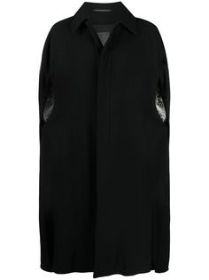 Yohji Yamamoto arm-slit flared coat