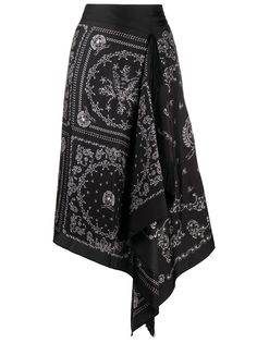 Hilfiger Collection юбка миди асимметричного кроя с принтом