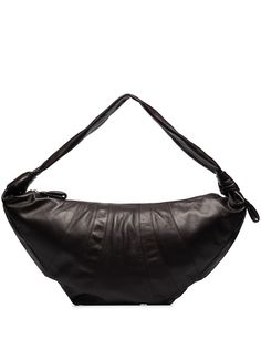 Lemaire large Croissant leather crossbody bag