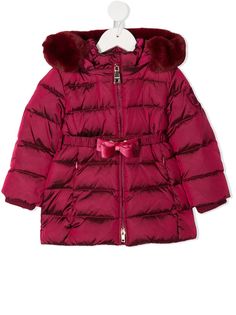 Monnalisa padded zip-up down jacket