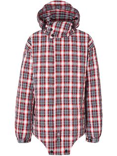 Burberry check-print parka jacket