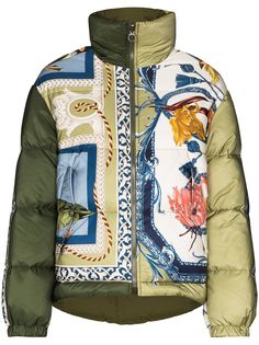 Salvatore Ferragamo floral print padded jacket