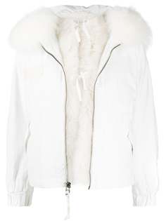 Mr & Mrs Italy layered faux fur jacket