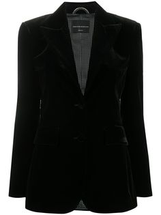 Ermanno Scervino long-sleeved velvet blazer