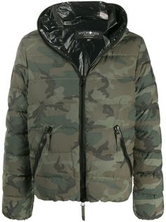 Hydrogen camouflage print padded jacket