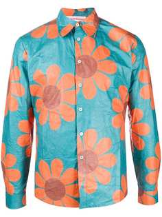 Walter Van Beirendonck Daisy Power round collar shirt