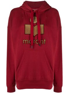Isabel Marant Étoile towelling-logo hooded sweatshirt