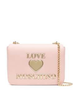 Love Moschino logo plaque shoulder bag
