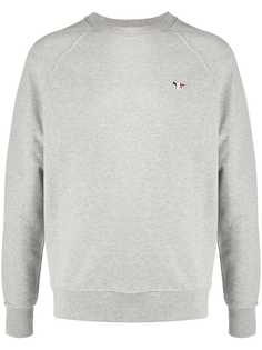 Maison Kitsuné embroidered detail sweatshirt