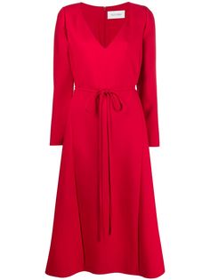 Valentino belted mid-length dress