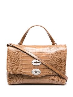 Zanellato Postina crocodile-effect medium tote bag